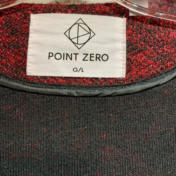 Point Zero Red and black open front jacket size Large - Picture 4 of 5